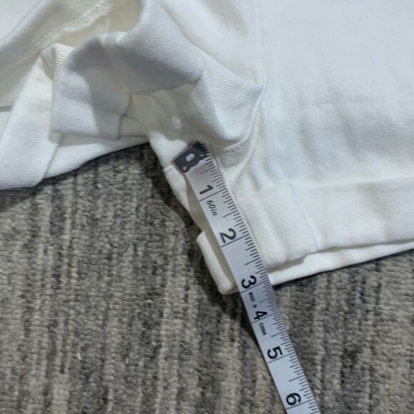 New‎ GB Teens Size 5 White Belted Bermuda Style Shorts Cuffed Hems High Rise - Picture 7 of 8